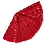 Sequin Christmas Tree Skirt Christmas Tree Decorations Xmas Home Decor -Red