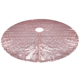 Sequin Christmas Tree Skirt Christmas Tree Decorations Xmas Home Decor -Rose Gold