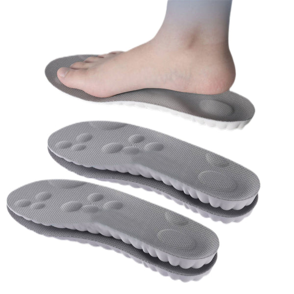 Two Pairs of 4D Shock Absorbing Pillow Insole Shoes Insole-3XL