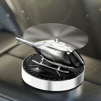 Solar Powered Helicopter Air Freshener Car Airplane Fragrance Diffuser Ornament