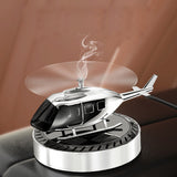 Solar Powered Helicopter Air Freshener Car Airplane Fragrance Diffuser Ornament