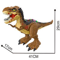 Remote Control T-rex Dinosaur Toy Realistic Tyrannosaurus Toys Gift for Kids Boys Girls-Brown