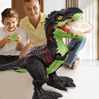 Remote Control T-rex Dinosaur Toy Realistic Tyrannosaurus Toys Gift for Kids Boys Girls-Green