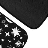 4 Pieces Set Star Moon Car Floor Mats Carpet Front and Rear Anti Slip Auto Foot Mat