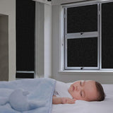 Total Blackout Frosted Window Privacy Film Static Window Cling Sticker Light Blocking Window Film-Style 4