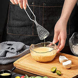 2Pcs Stainless Steel Egg Spring Coil Whisk Handheld Milk Frother Foamer Beater