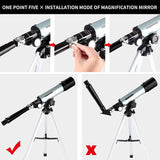 F36050 Telescope Toy for Kids & Beginners 50mm Astronomy Refractor Telescope with Adjustable Tripod