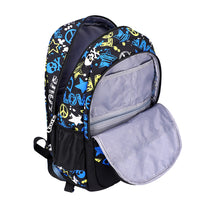 6-Wheeled Rolling School Backpack with Crossbody Bag and Pen Bag Blue