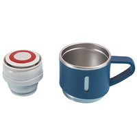 Double Layer 304 Stainless Steel Thermal Cup for Hot Cool Drinks Blue