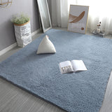 Soft Shaggy Rug Fluffy Plush Area Rug Bedroom Carpet Home Decor Blue