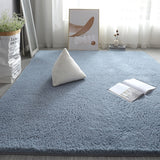 Soft Shaggy Rug Fluffy Plush Area Rug Bedroom Carpet Home Decor Blue