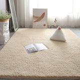 Soft Shaggy Rug Fluffy Plush Area Rug Bedroom Carpet Home Decor Camel