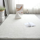 Soft Shaggy Rug Fluffy Plush Area Rug Bedroom Carpet Home Decor White