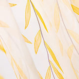 Pair of Willow Curtains Voile Tulle Curtains Room Door Curtain Sheer Panel Home Decor Yellow