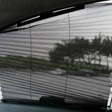 Pair of Retractable Mesh Sun Visor Car Side Window Screen Sunshade Shade Shield Curtain