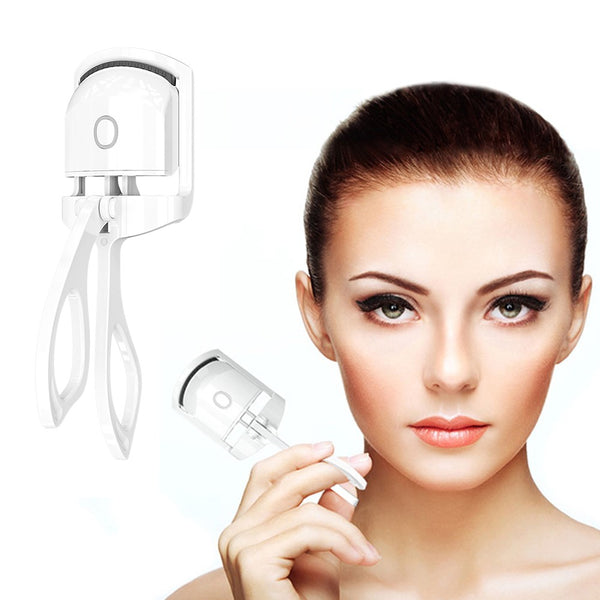 Electric Heated Curling Eyelash Tool Eyelash Curler USB Rechargeable 2 Temperatures Heating