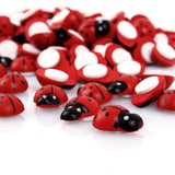 50Pcs DIY Dollhouse Miniatures Ladybug Statue Figurines Fairy Garden Bonsai Landscape Decoration