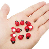 50Pcs DIY Dollhouse Miniatures Ladybug Statue Figurines Fairy Garden Bonsai Landscape Decoration