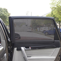 2Pcs Magnetic Car Rear Window Privacy Mesh Sun Shades Magnetic Blackout Car Window Covers Car Curtains Style 1