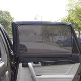 2Pcs Magnetic Car Rear Window Privacy Mesh Sun Shades Magnetic Blackout Car Window Covers Car Curtains Style 1