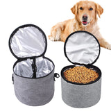 FancyGrab Set of 6Pcs Pet Travel Storage Bag Pet Accessories and Supplies Tote Bag Pet Cat Food Bag with 2 Collapsible Bowls