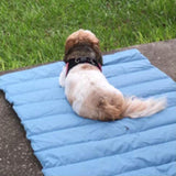 FancyGrab Camping Travel Pet Mat Portable Dog Sleeping Mat Blue