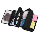 FancyGrab Portable Travel Underwear Bra Storage Bag Water Resistant Toiletry Bag Lingerie Socks Accessories Organizers Black