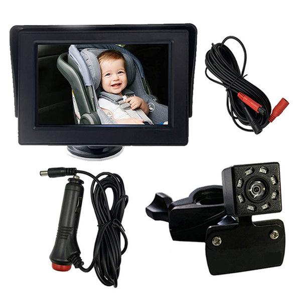 720P HD Car Seat Rear Mirror Camera Baby Monitor Child Safety Camera Monitoring Device with IR Night Visio