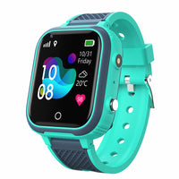 4G Kids Smart Watch Water-resistant Wifi GPS Locator Video SOS Children Phone Watch Gift Green