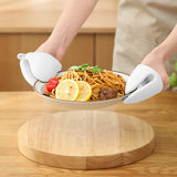 Air Fryer Silicone Liner with Tongs Spatula Brush Gloves Baking Accessories Set White