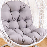 Hanging Egg Chair Cushion Sofa Swing Chair Seat Relax Cushion Padded Pad Covers Light Grey