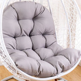 Hanging Egg Chair Cushion Sofa Swing Chair Seat Relax Cushion Padded Pad Covers Light Grey