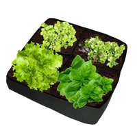 4-Grid Garden Grow Bags Seedling Bag Plant Bag for Vegetables Flowers