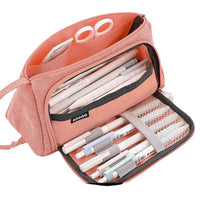 Pencil Case Large Capacity Pencil Pouch Handheld Pen Bag Pink