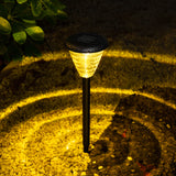 2Pcs Set Solar LED Lawn Light Outdoor Ground Garden Path Landscape Yard Colour Changing Lamp