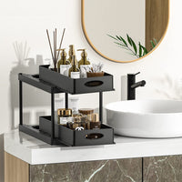 2 Tier Under Sink Organizer Kitchen Storage Bathroom Countertop Organizer -Style 2