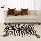 Cute Animal Printed Floor Mat Western Decor for Home and Room Zebra Style