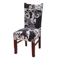 4pcs Stretch Chair Cover Washable Chair Slipcovers -Style 2