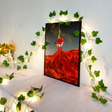 5 Meter 50LED Artificial Ivy Leaves Light Battery-powered String Light Style 3