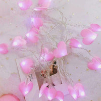 Valentine's Day LED String Lights Fairy Heart Shaped Decor