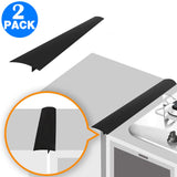 2Pcs or 4Pcs Black 21 Inches Silicone Kitchen Stove Counter Gap Covers