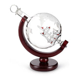 850ml Glass Globe Whiskey Decanter Liquor Wine Bottle