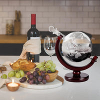 850ml Glass Globe Whiskey Decanter Liquor Wine Bottle