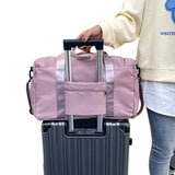 Travel Duffle Bags Waterproof Foldable Portable Sport Gym Bag-Purple