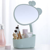 Makeup Mirror with Storage Blue