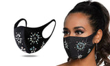 Rhinestone Holiday Bling Face Masks