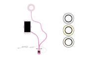 Adjustable USB LED Ring Clip light pink