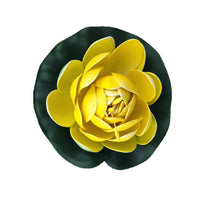 Artificial Floating Lotus Flowers Realistic Life Like Artificial Plants Home Garden Koi Pond Pool Decoration