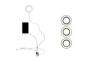 Adjustable USB LED Ring Clip light White