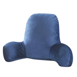 Back Rest Pillow Sofa Cushion Backrest Reading Pillow Lumbar Chair Cushion With Arms Home Decoration Blue